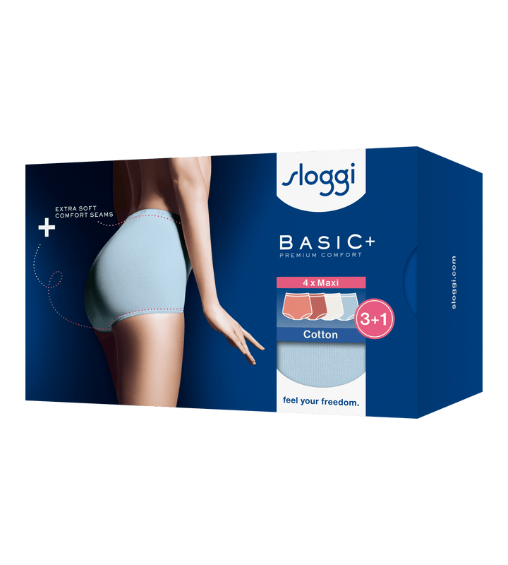 Sloggi - Basic+ Maxi 4-pack - Multi-Colour V022 Slip Sloggi 