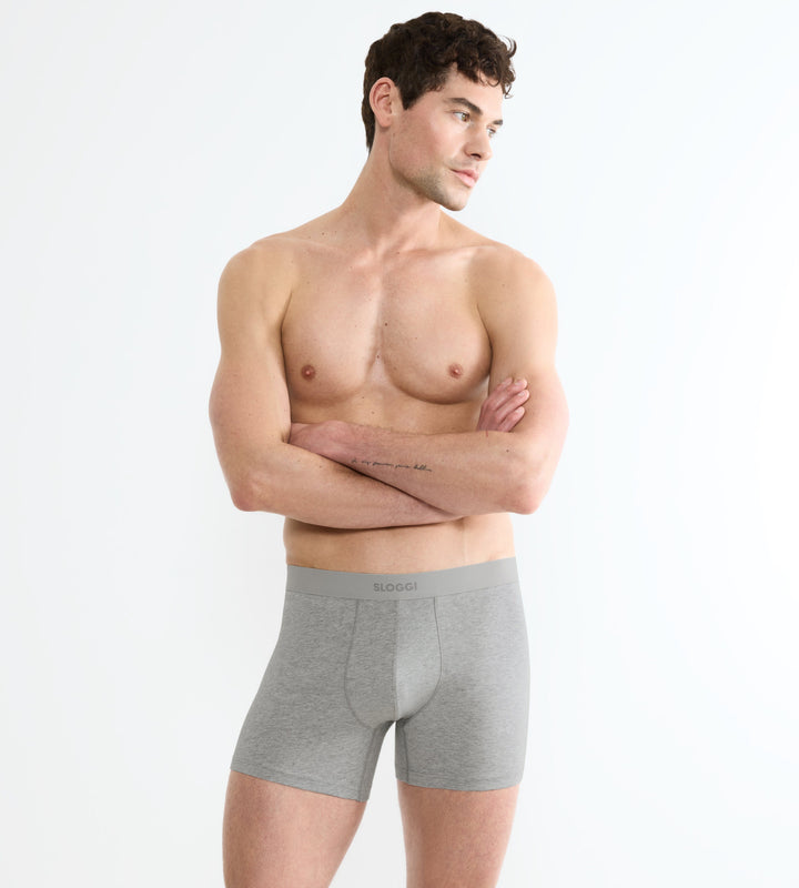 Sloggi - Ever Ease Short 2-pack - Multi-Colour (Grey) Boxershort Sloggi 