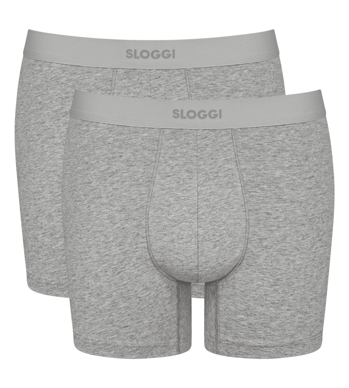 Sloggi - Ever Ease Short 2-pack - Multi-Colour (Grey) Boxershort Sloggi 