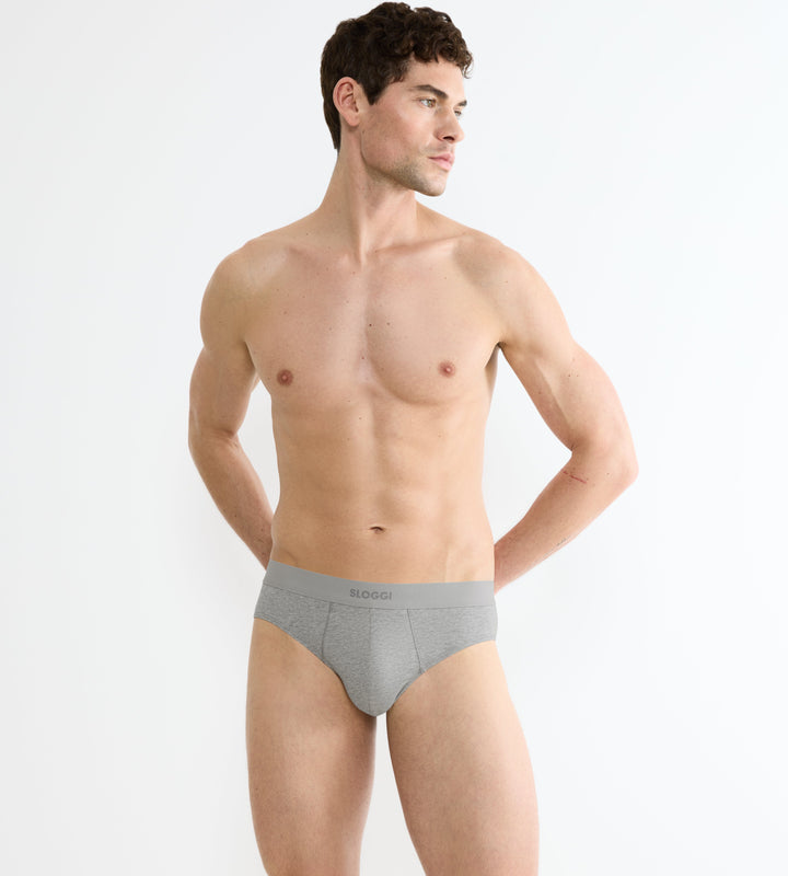 Sloggi - Ever Ease Brief 2-pack - Mulit-Colour (Grey) Slip Sloggi 