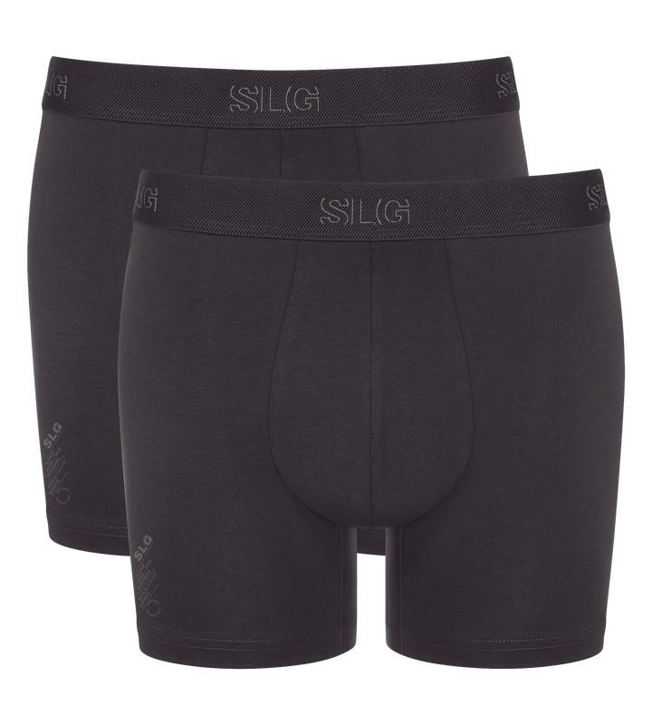 Sloggi - SLG Base Short 2-pack - 3828 Charcoal Boxershort Sloggi 