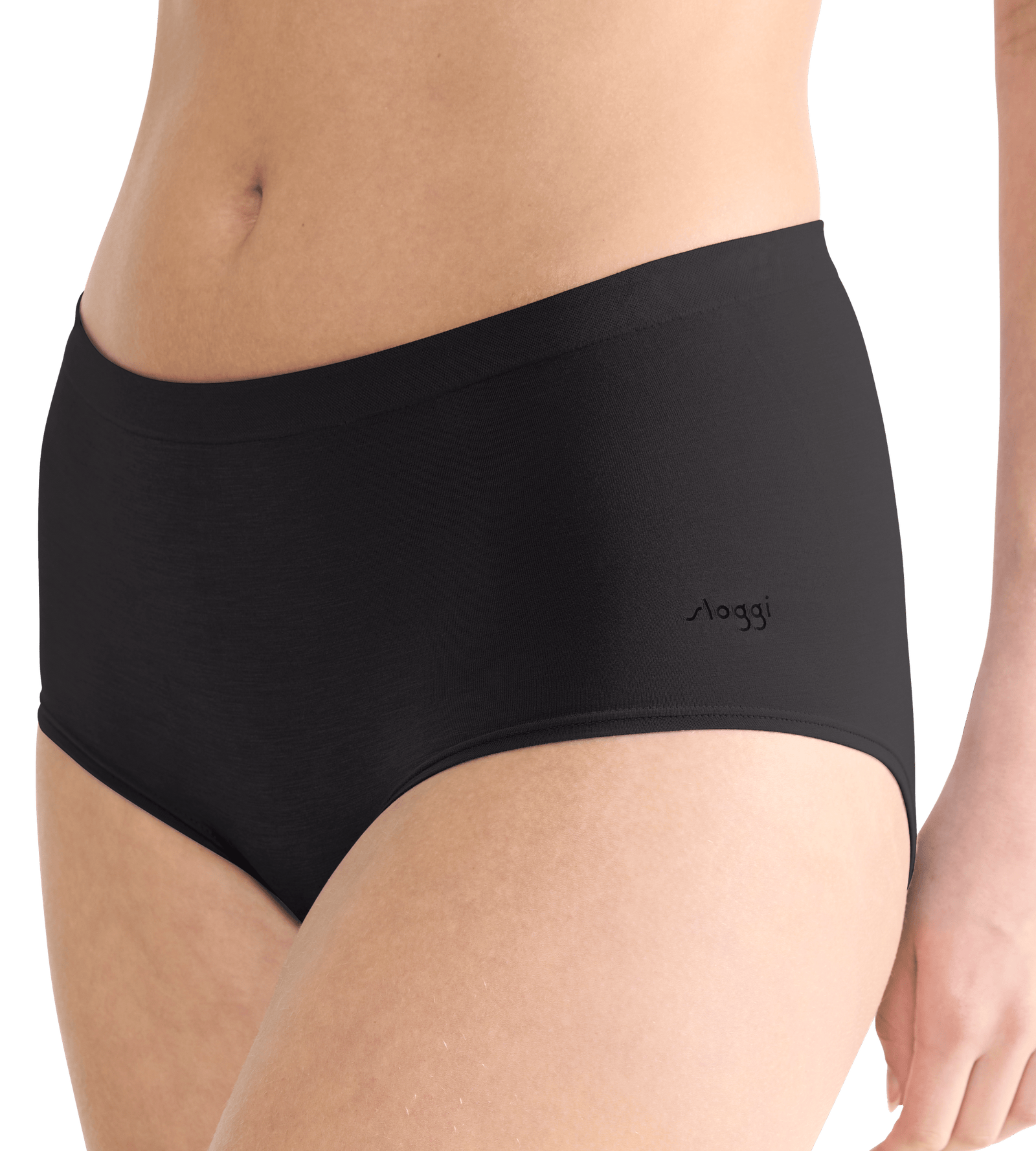 Sloggi - Go Sense HighWaist 2-pack - 0004 Zwart Slip Sloggi 