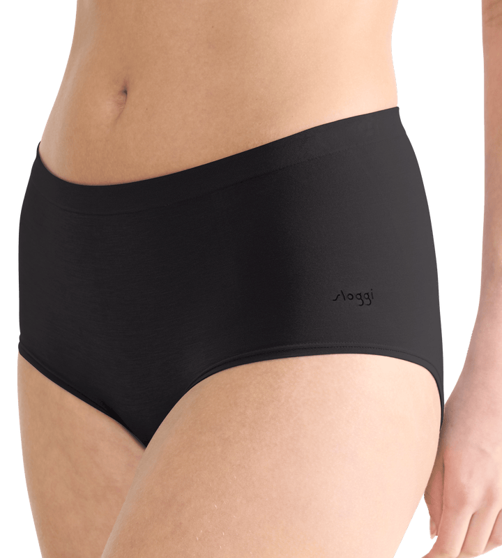 Sloggi - Go Sense HighWaist 2-pack - 0004 Zwart Slip Sloggi 