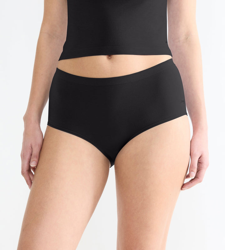 Sloggi - Go Sense HighWaist 2-pack - 0004 Zwart Slip Sloggi 