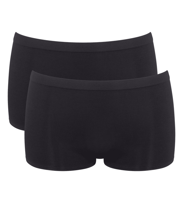 Sloggi - Go Sense Short 2-pack - 0004 Zwart Slip Sloggi 