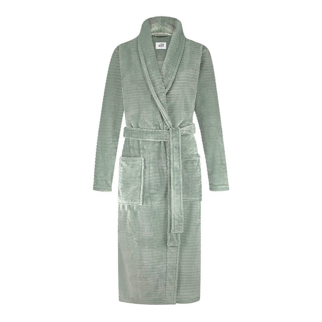 Ten Cate - Bathrobe Women - 60529 - 6179 Minty Green Stripe Badjas Ten Cate 