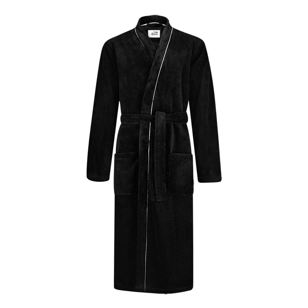 Ten Cate - Bathrobe Men - 60575 - 5081 Black/ Grey Badjas Ten Cate 
