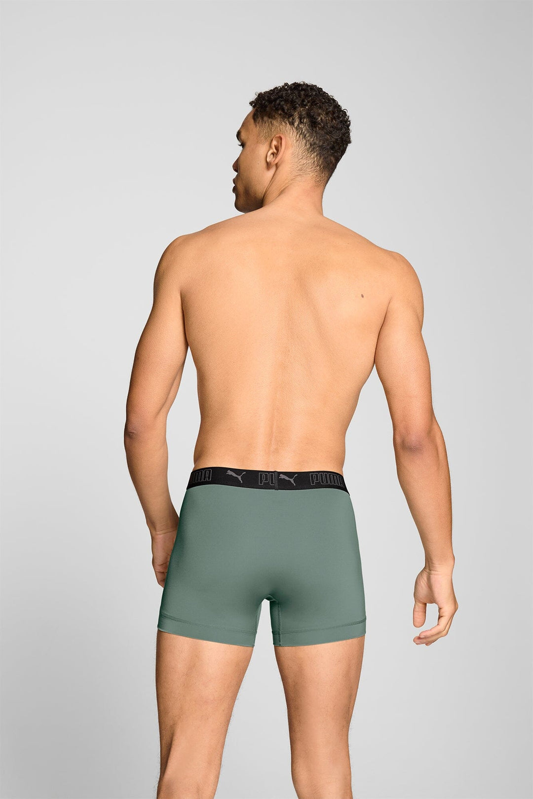 Puma - Sport Boxer 2-pack - Dark Sage/ Black Boxershort Puma 