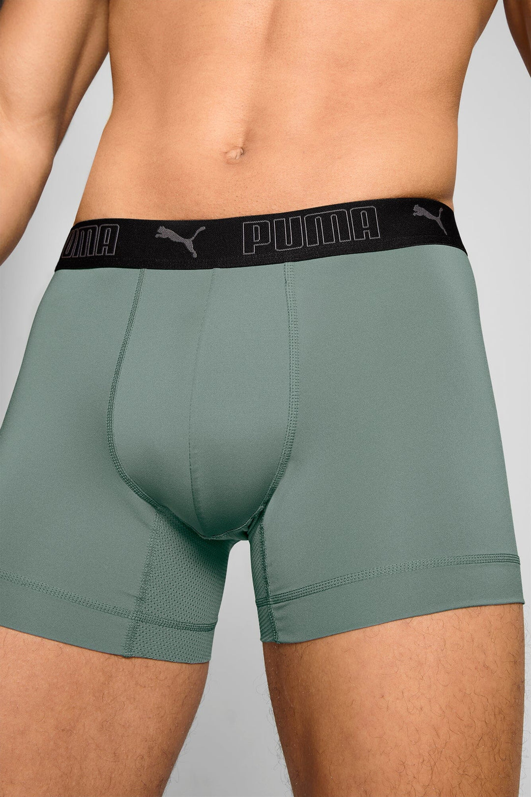 Puma - Sport Boxer 2-pack - Dark Sage/ Black Boxershort Puma 