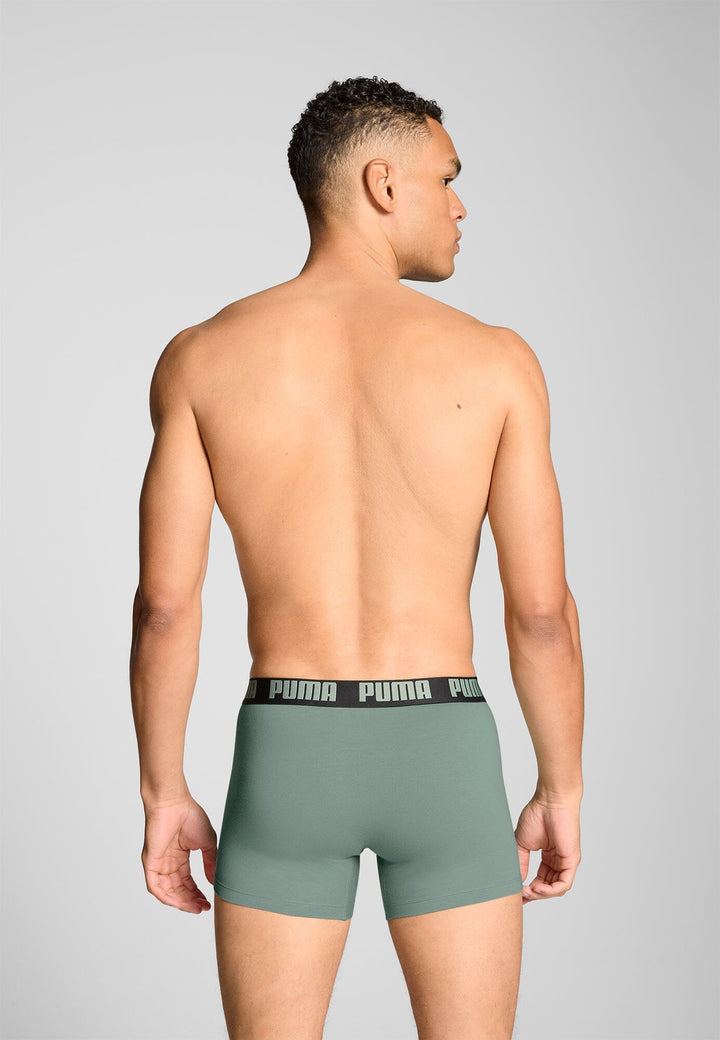 Puma - Everyday Boxer 2-pack - 701226387 - 030 Dark Sage/ Black Boxershort Puma 