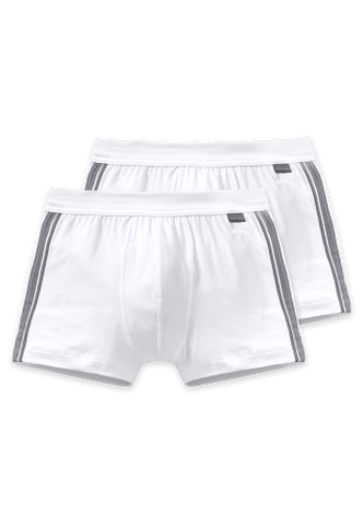 Schiesser - Cotton Stretch Shorts 2-pack - Wit Short Schiesser 