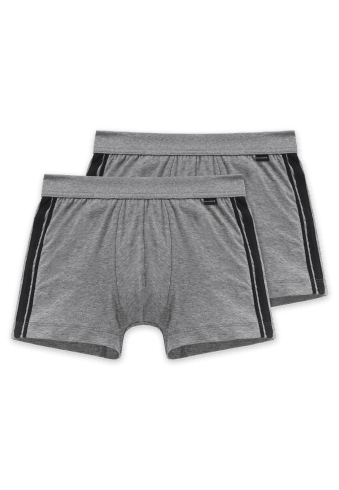 Schiesser - Cotton Stretch Shorts 2-pack - Grijs Short Schiesser 
