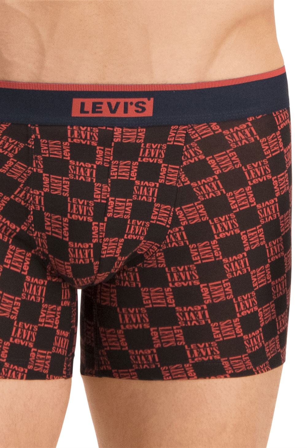 Levi's - Triple Logo Boxer 2-pack - Neon Red Boxershort Levis 