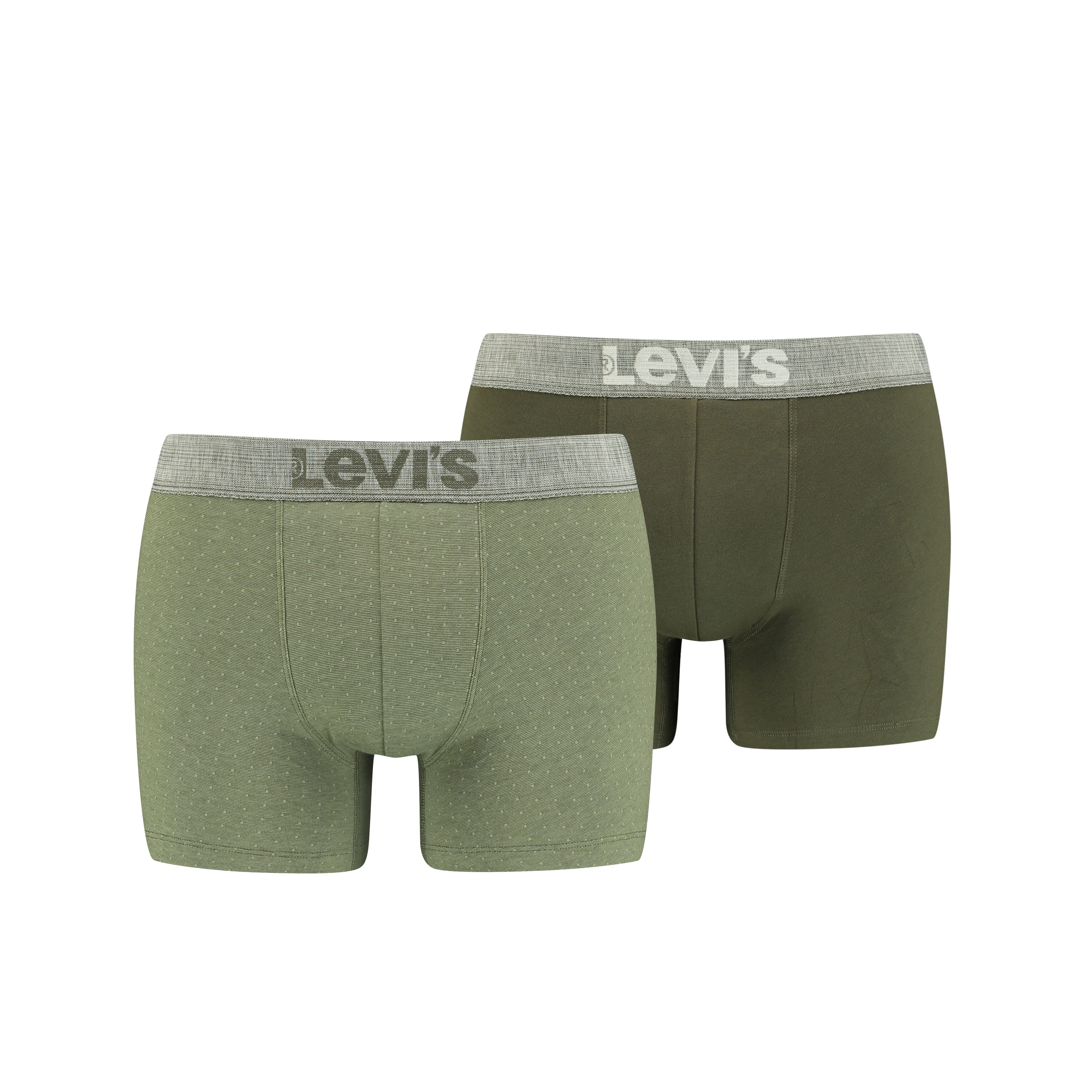 Levi's - Men Bird Eye Boxer 2-pack - Green Combo Boxershort Levis 
