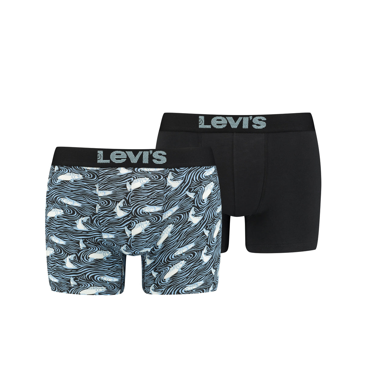 Levis - Men Trout AOP Boxer 2-pack - Blue Combo Boxershort Levis 
