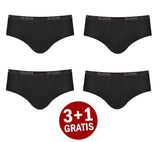 Sloggi - Basic Midi 4-pack - Zwart Midi Sloggi 