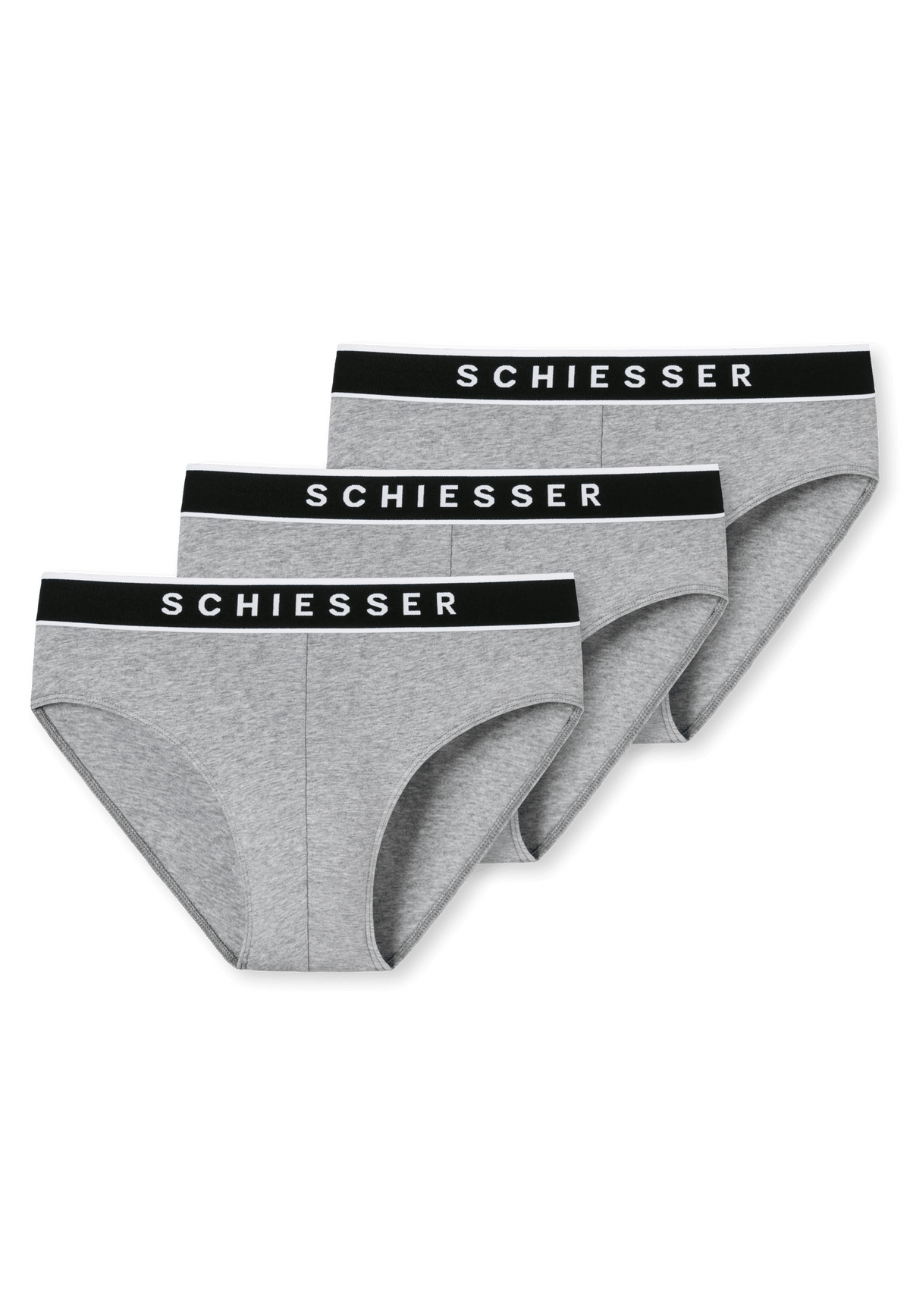 Schiesser 95/5 Rio heren slip 3-pack - Grijs Into Underwear Standaard Schiesser 