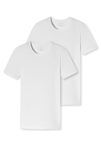 Schiesser 95/5 heren Shirt 2-pack - wit Into Underwear Standaard Schiesser 