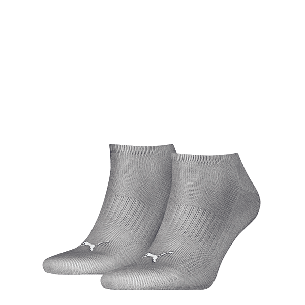 Puma - Badstof Sneaker 2-pack - Middle Grey Melange Sokken Puma 