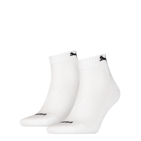 Puma - Badstof Quarter 2-pack - White Sokken Puma 