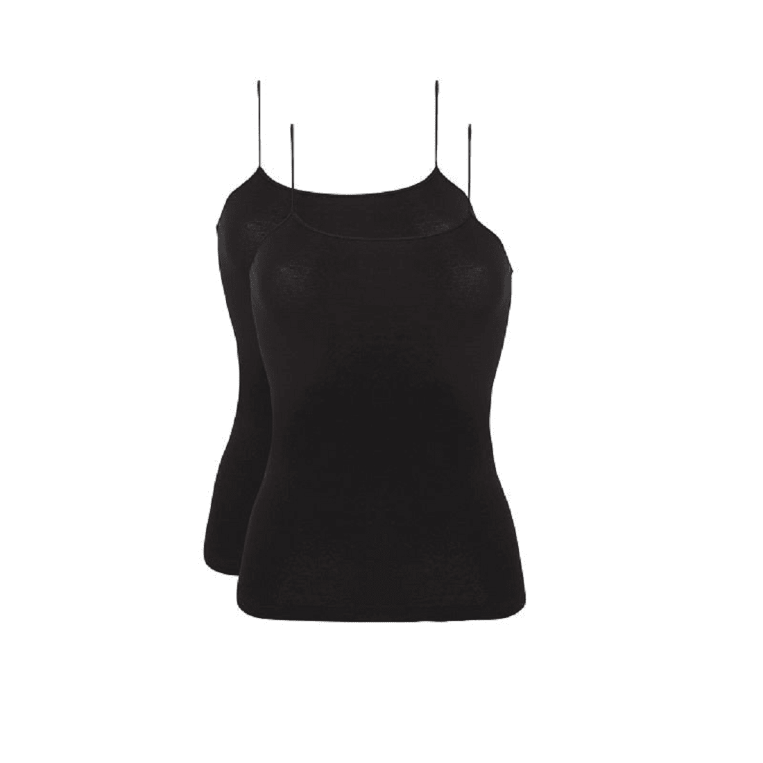 Ten Cate - 30198 - Basic Spaghetti Shirt 2-pack - Black Hemd Ten Cate 