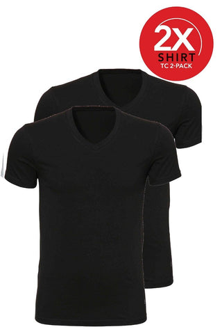 Ten Cate - 3208 - V-Shirt 2-pack - Black Shirt Ten Cate 