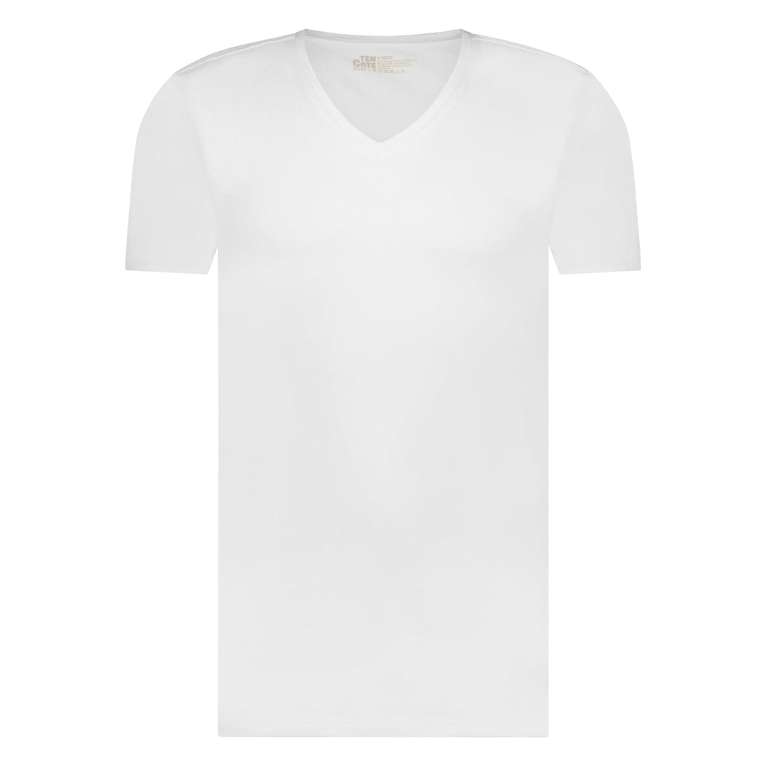 Ten Cate - 32325 - Basic V-Neck Shirt 2-pack - White Shirt Ten Cate 