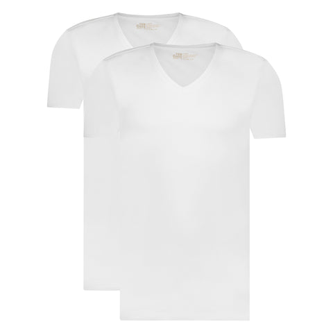 Ten Cate - 32325 - Basic V-Neck Shirt 2-pack - White Shirt Ten Cate 