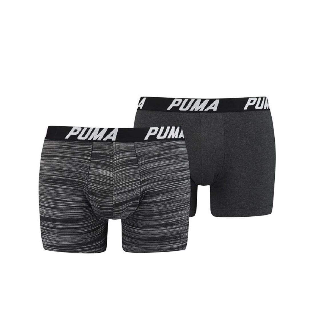 Puma - Spacedye Stripe Boxer 2-pack - Black Boxershort Puma 