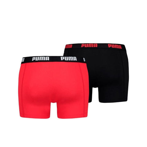 Puma - Basic Boxer 2-pack - Red/ Black Boxershort Puma 