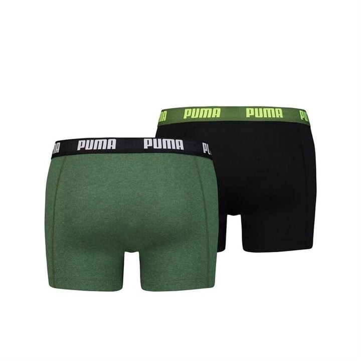 Puma - Basic Boxer 2-pack - Ochre Green Boxershort Puma 