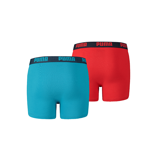 Puma - Kids Basic Boxer 2-pack - Blue/ Red Boxershort Puma 