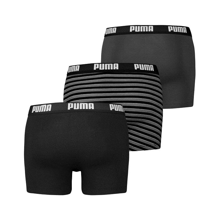 Puma - Stripe Design Boxer 3-pack - Black Boxershort Puma 