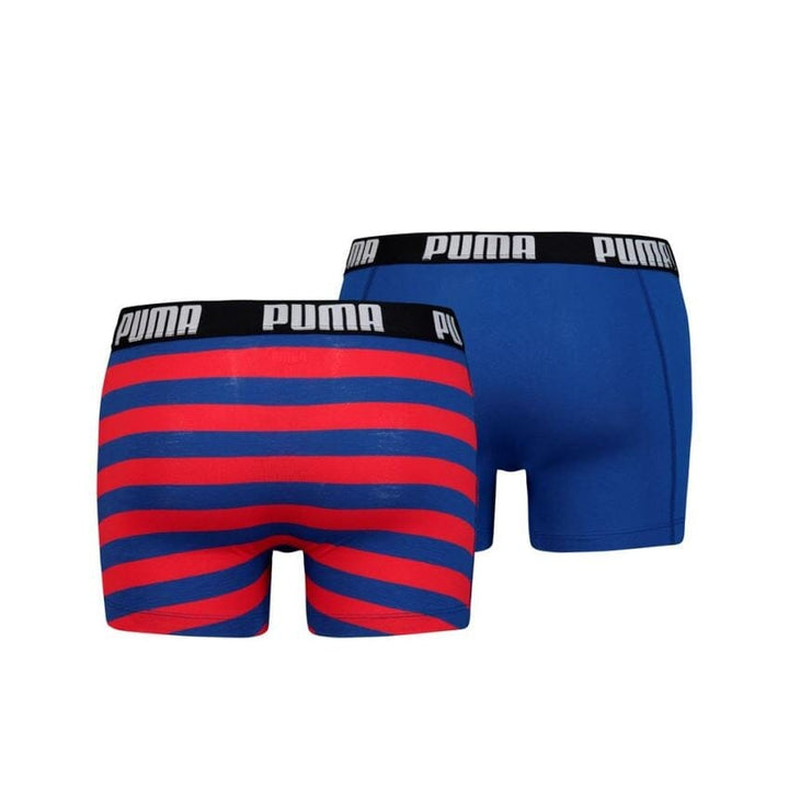 Puma - Optical Stripe Boxer - 2-pack - Blue / Red Boxershort Puma 