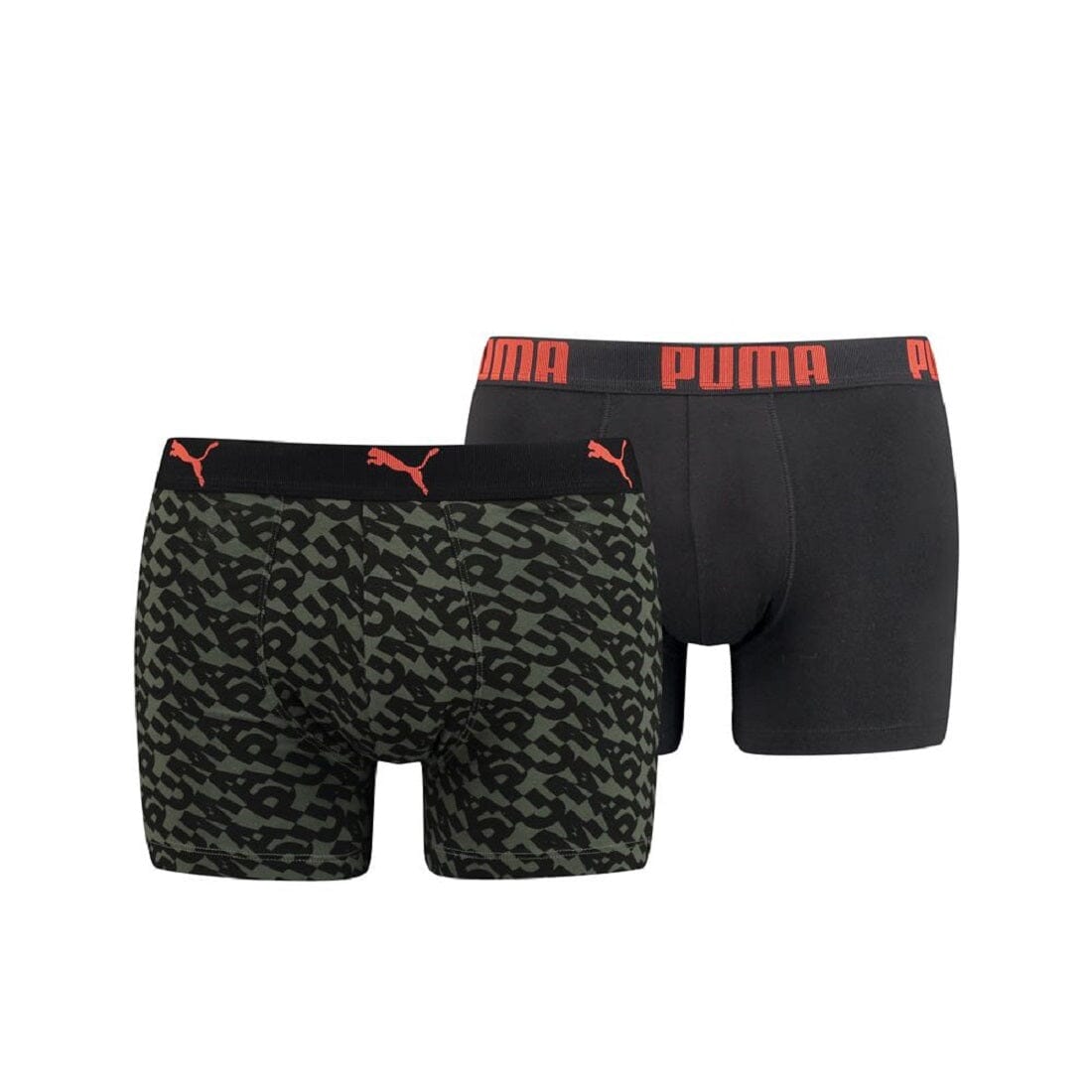 Puma - Logo AOP Boxer 2-pack - Army Green Boxershort Puma 