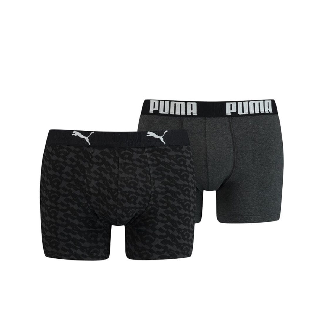 Puma - Logo AOP Boxer 2-pack - Army Black White Boxershort Puma 