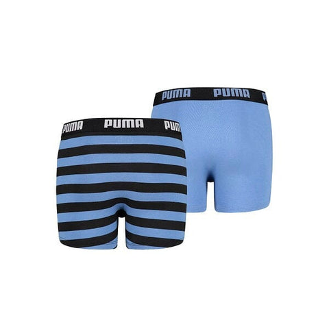 Puma - Kids Stripe Print Boxer 2-pack - Blue Boxershort Puma 