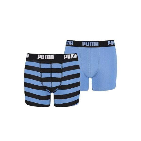Puma - Kids Stripe Print Boxer 2-pack - Blue Boxershort Puma 