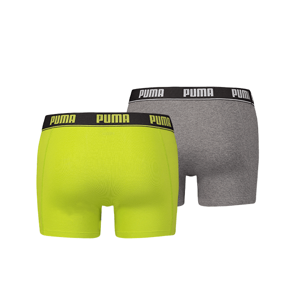 Puma - Basic Short 2-pack - Lime Boxershort Puma 