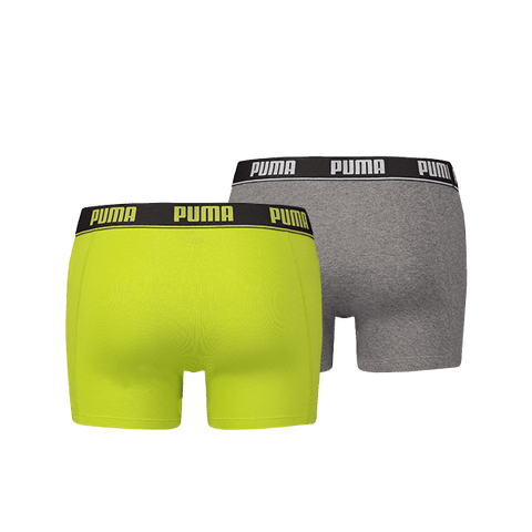 Puma - Basic Short 2-pack - Lime Boxershort Puma 