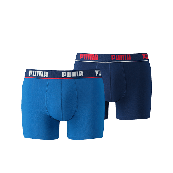 Puma - Basic Short 2-pack - 671001001 Blue Boxershort Puma 