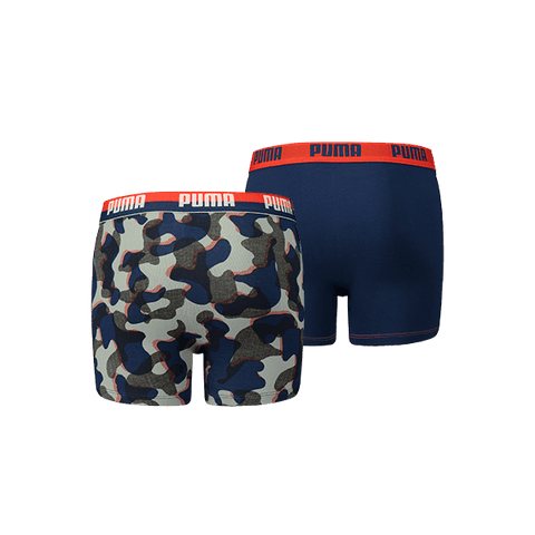 Puma - Kids Camouflage Boxer 2-pack - Blue/ Red Boxershort Puma 