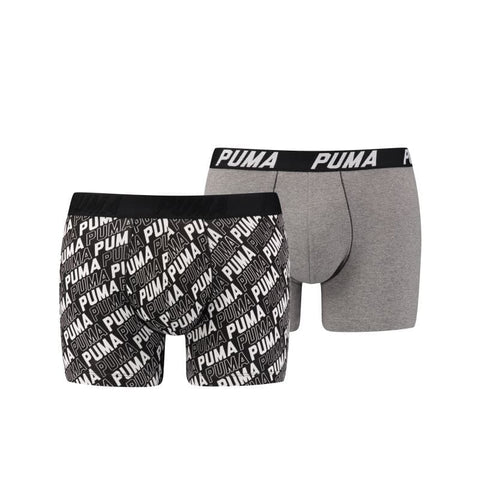 Puma - Basic Boxer 2-pack - Black/ White Boxershort Puma 