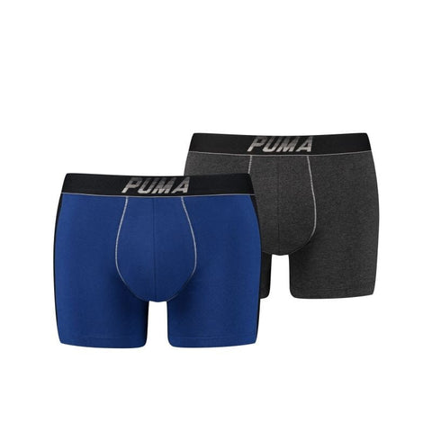 Puma - Basic Boxer 2-pack - Blue/ Silver Boxershort Puma 
