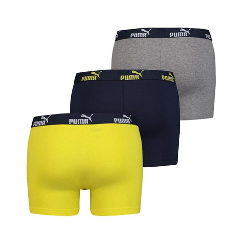 Puma - Number 1 Boxer 3-pack - Navy/ Yellow Boxershort Puma 