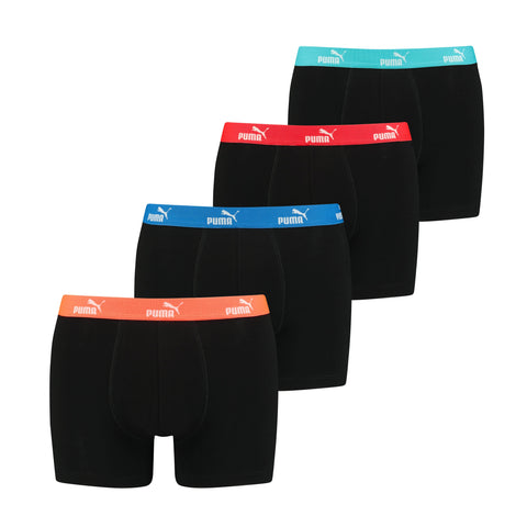 Puma - Solid Boxer 4-pack - Red Combo Boxershort Puma 
