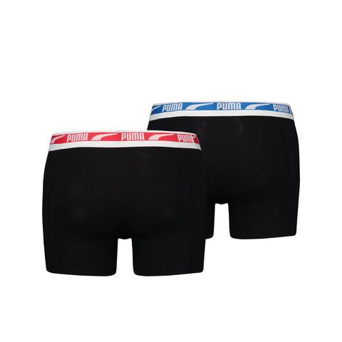 Puma - Men Multi Logo Boxer - 2-pack - 701221416 - Black Combo Boxershort Puma 