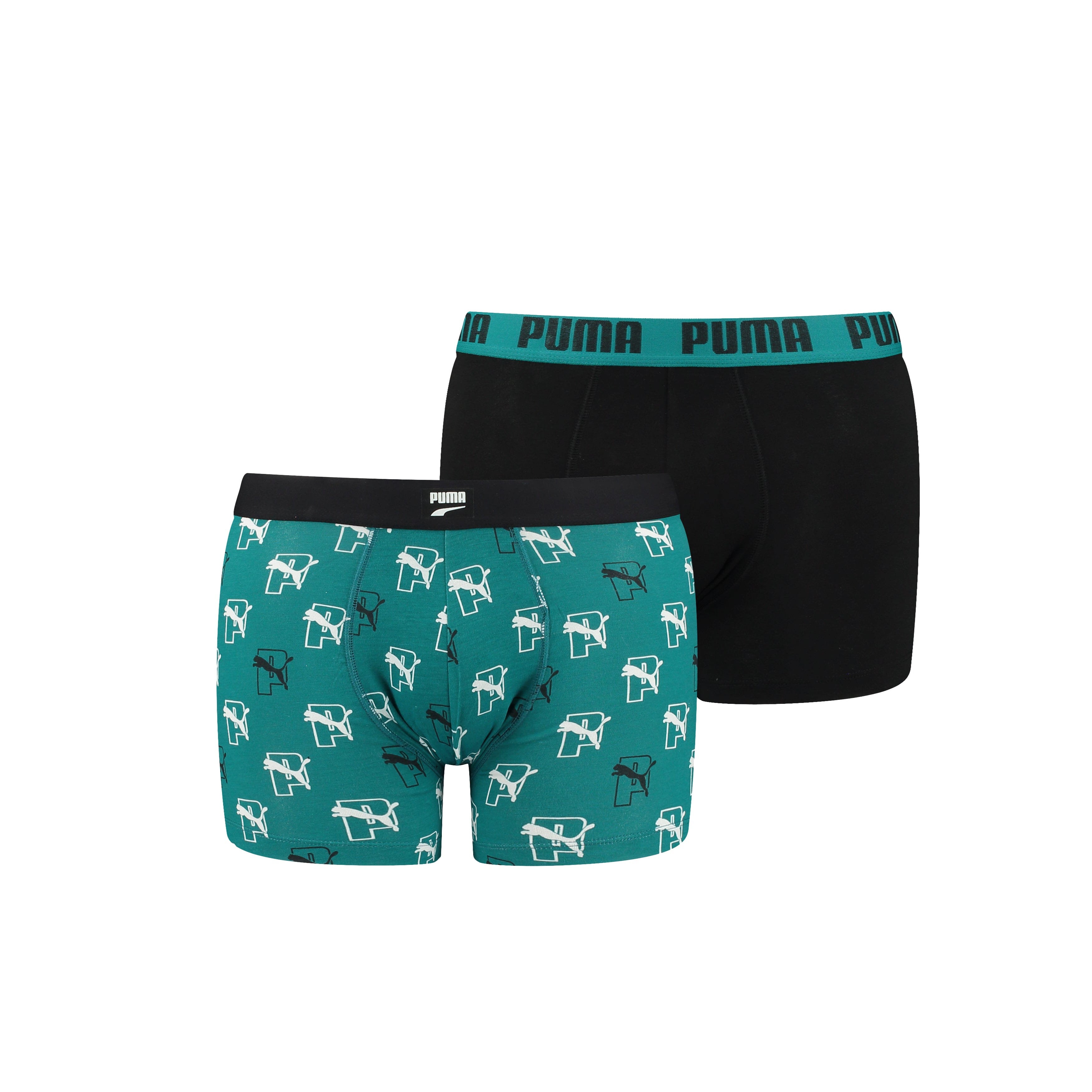Puma - Men Cat AOP Boxer - 2-pack - 701221417 - Teal Combo Boxershort Puma 