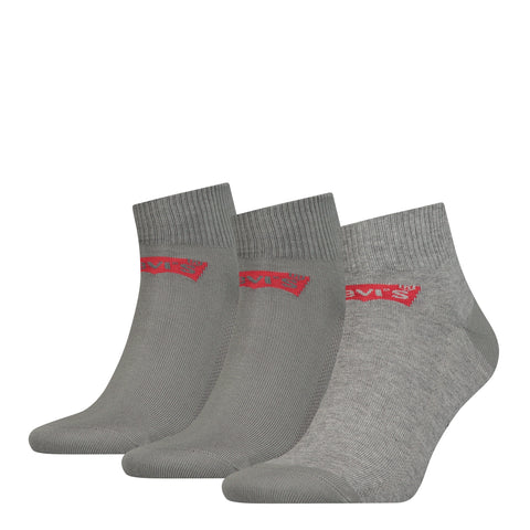 Levi's mid cut 2-pack Batwing - Middle Grey Melange Into Underwear Standaard Levis 