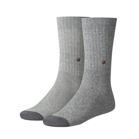 Levis sokken rib 2-pack - mid grey melange Into Underwear Standaard Levis 